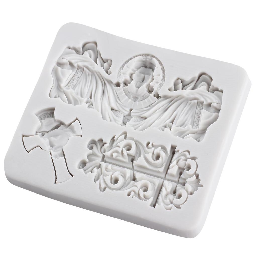 Ježíš Silikonová forma Ježíš Fondánové formy Nástroje na zdobení dortů Topper na cupcake Cukroví Pryskyřice Hlina Čokoláda Gumpaste forma