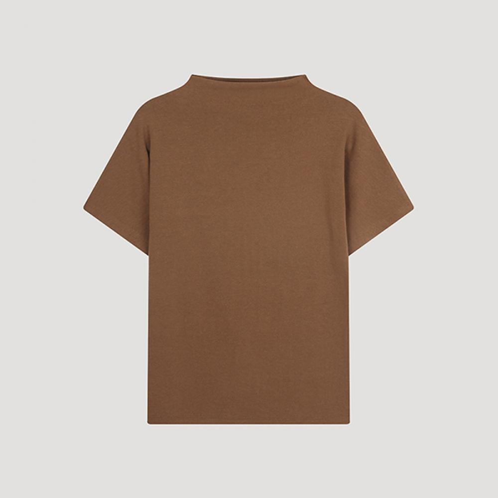 

She S miss Футболка с воротником-хомутиком и коротким рукавом SajTSo32010 Br Braun/00