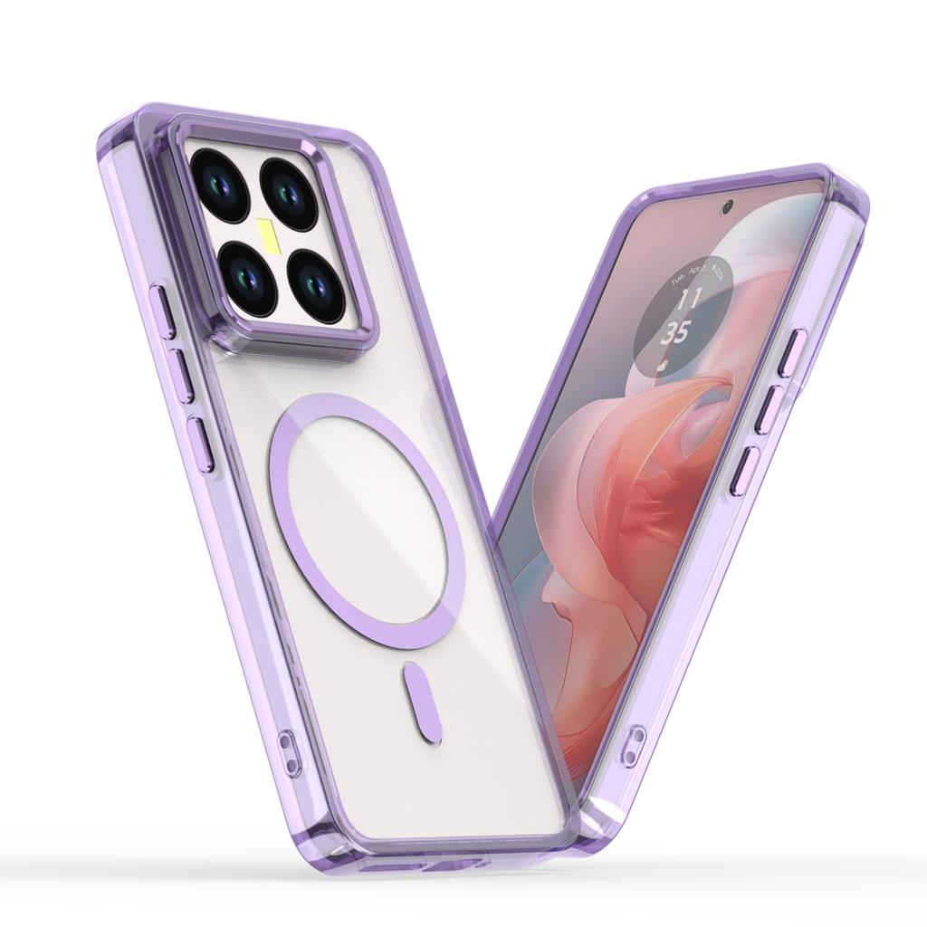 Mi 14T Clear Magnetic Phone Case,Compatible MagSafe Shockproof Slim Protection Cover For Xiaomi Mi 14T Pro