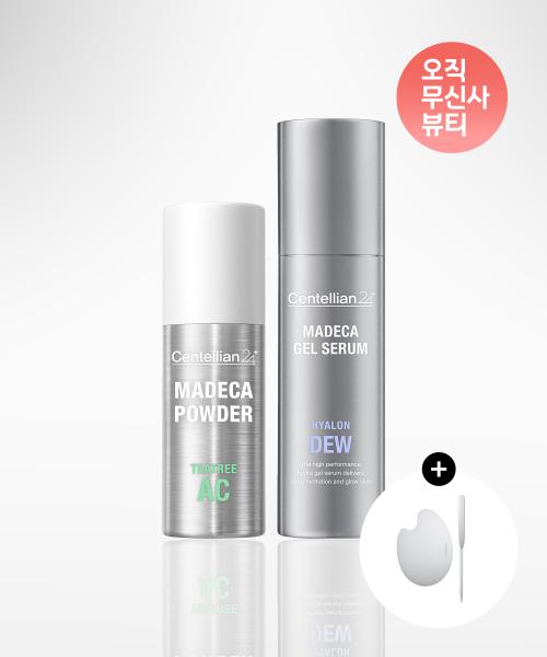 Centellian24 Madeca Powder Tea Tree Ac 6g+ Gel Serum Hyalon Dew 30ml FREE