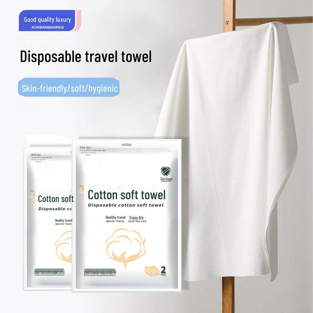 "Travel Double Bedding Set: Disposable Printed Quilt Cover, Pillowcase, Sheet"