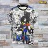 Herren Mode Einteiler T-Shirt Zoro Kunstdruck Jungen Kleidung Mädchen Kurzarm Herren Trikot Leichte Oberteile