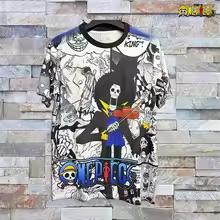 Herren Mode Einteiler T-Shirt Zoro Kunstdruck Jungen Kleidung Mädchen Kurzarm Herren Trikot Leichte Oberteile