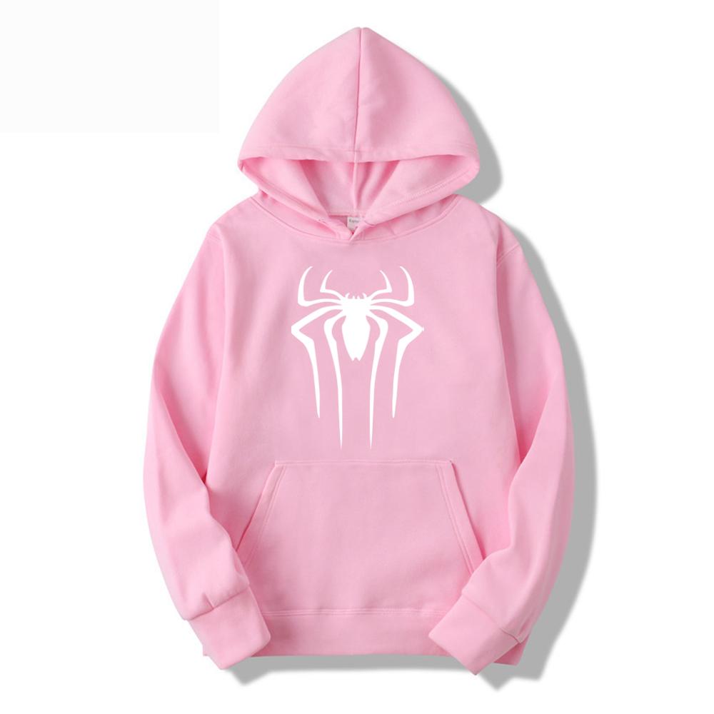 2024Fashion Brand Men's Hoodie Casual Hoodie Sweatshirt Men's/Women's Top Solid Color Printed Spider Hoodie Sweatshirt