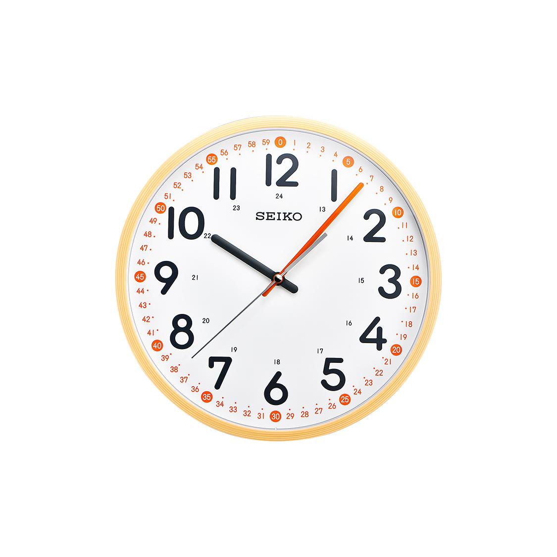SEIKO Quartz Movement Plastic Wall Clock Kids  White QXA712Y QXA712Y QXA712Y 30.5CM