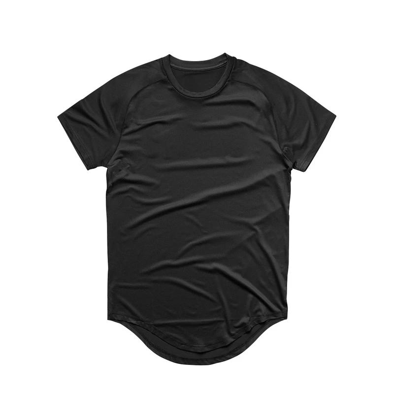 

Plain Summer Mesh Quick Dry Short Sleeve Shirts Gym Fitness Muscle Slim Fit Clothing Mens Bodybuilding Sport Breathable T-shirts M чёрный