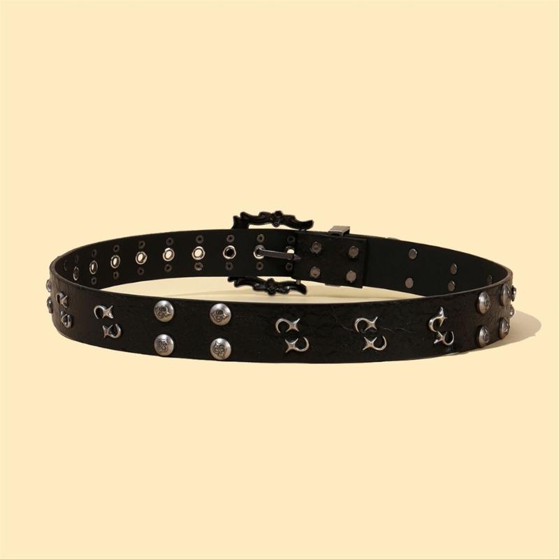 Multi Functional Fashion Belt PU Imitation Leather Metal Buckles Universal Size 115cm 3.7cm for Unisex Daily Wear