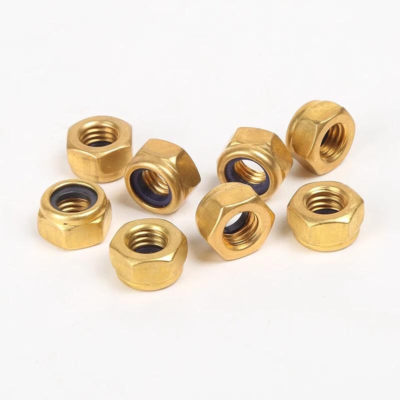 Brass Nickel-Plated Self-Locking Nuts