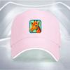 Giraffe Print Baseball Cap Polyester Adjustable Casual Style Adult Baseball Hat Outdoor Wear