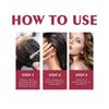 Purple Hair Dye Shampoo 3 in 1 Fast Gray Coverage with Botanical Oil Conditioning 100ml Travel Size