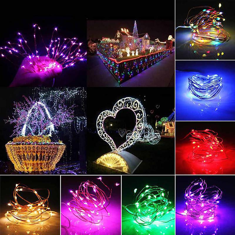 Versatile Led Battery Operated Fairy Lights Featuring Waterproof Copper Wire Design