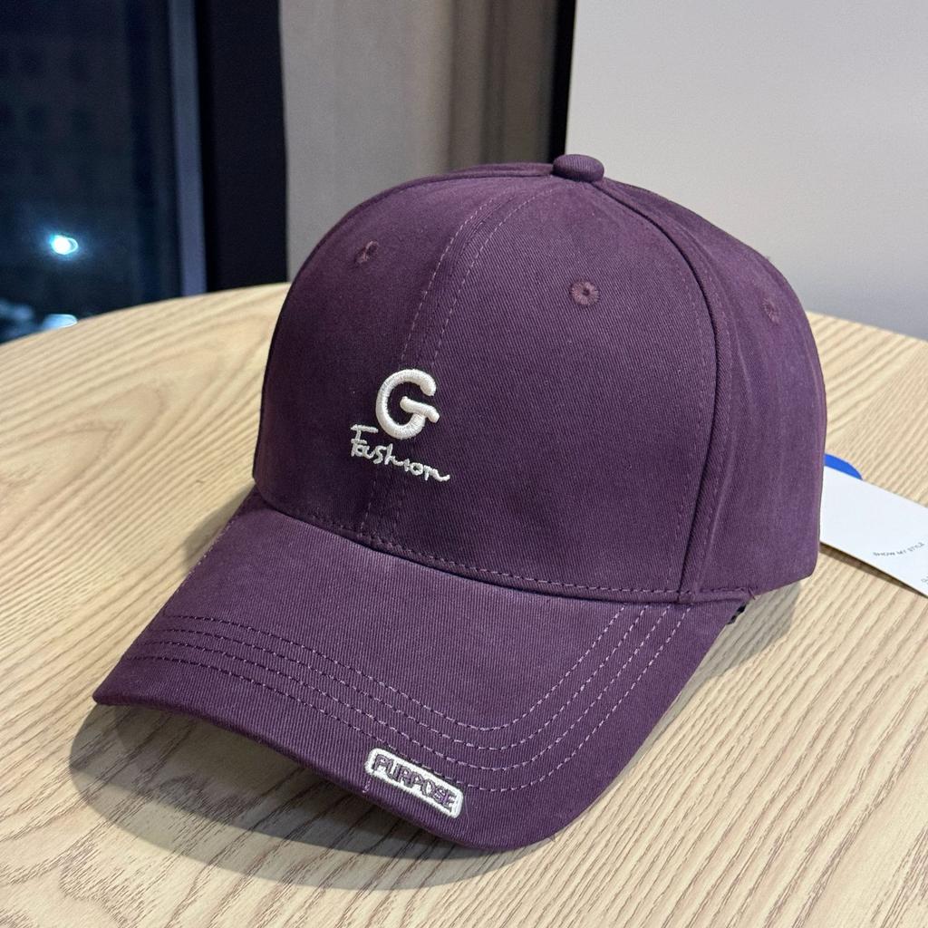 Retro Hole in The Wall Hard Top Hat for Women Letter Embroidered Peaked Cap Lesbian Couple Baseball Cap Outdoor