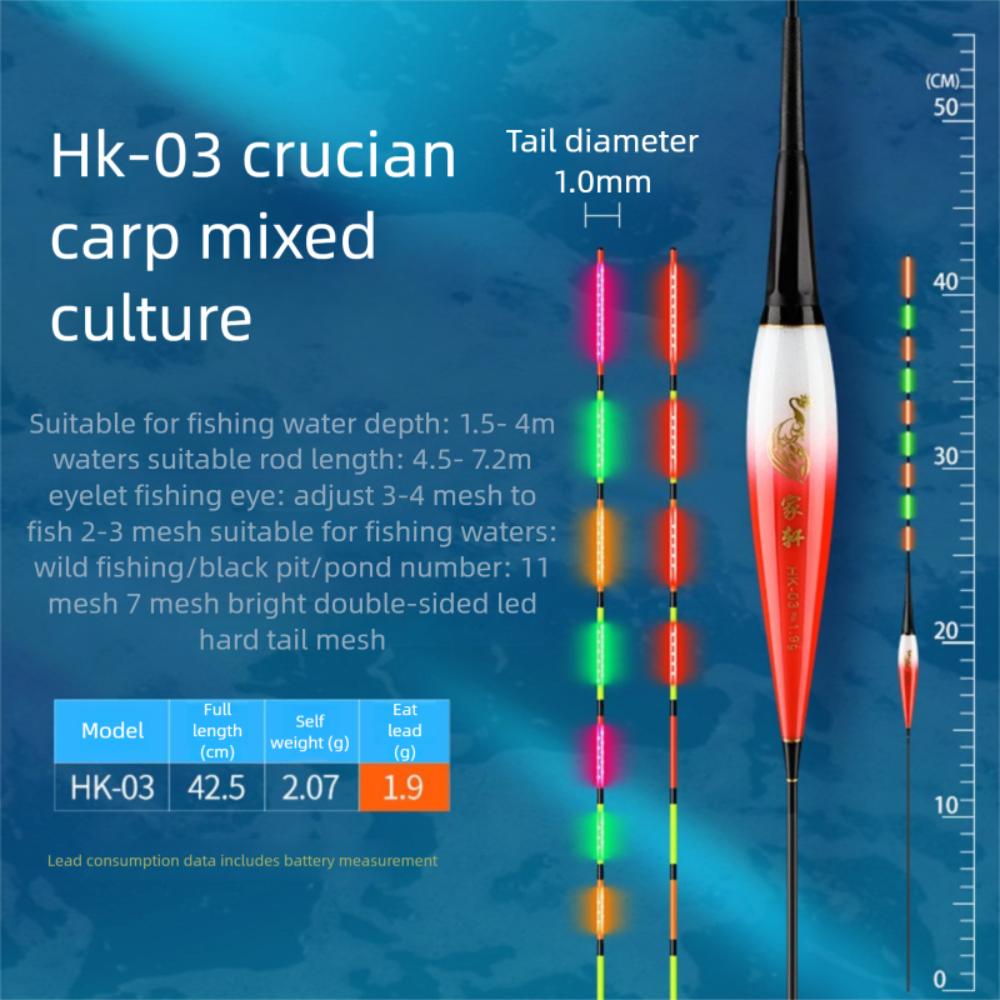 Buoy Strike LED Light Float Indicator Rock Fishing Floats New Electronic Fishing Float  Long Tail