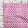 oneOone Cotton Flex Fabric Leaves & Floral Block Printed Craft Fabric BTY 40 Inch