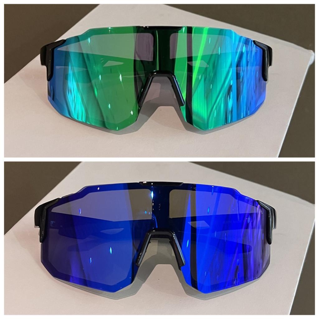 2pcs Fashionable and exquisite outdoor sports cycling windproof and sunshade sunglasses with large frames fashionable glasses