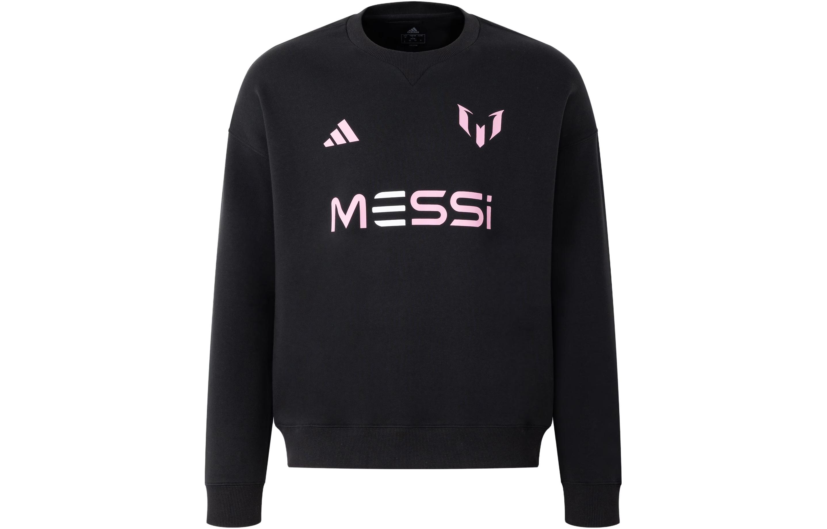 Adidas Messi Crew Swt Sweatshirt Men s Black JC6120 L
