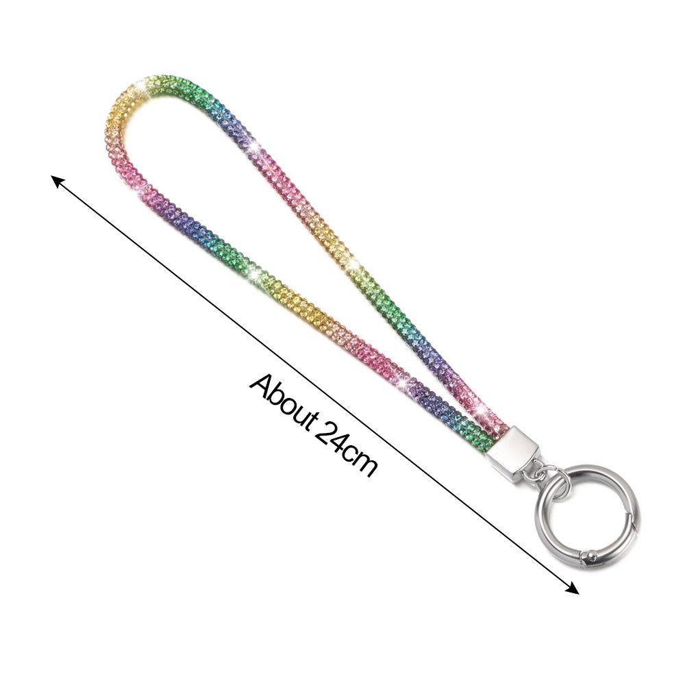 Telefon Diamant Kristall Handgelenk Riemen Glitter Strass Telefon Lanyard Schlüsselanhänger Hängen Anti-verloren Seil