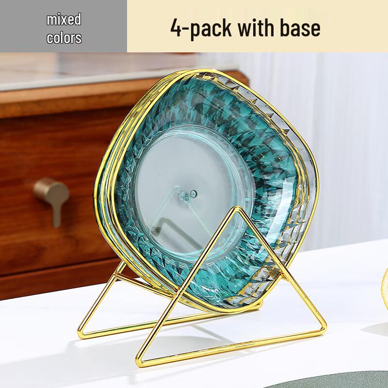 

Food-Grade Transparent Table Waste Plate Set