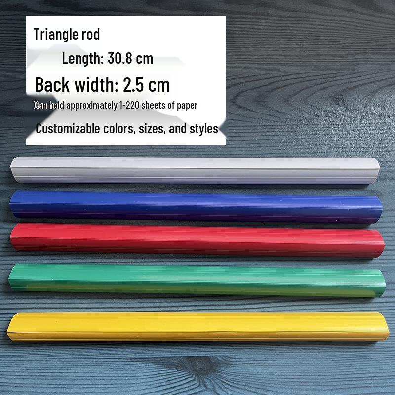 A4 Water Drop Lever Clip Folder with Triangle Pull Rod, Plastic Book Cover for Students