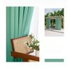 Solid Color Exterior Curtain Suitable  Waterproof Oxford Cloth Privacy Grommet Curtain For Gazebo Front Porch Pergola Patio