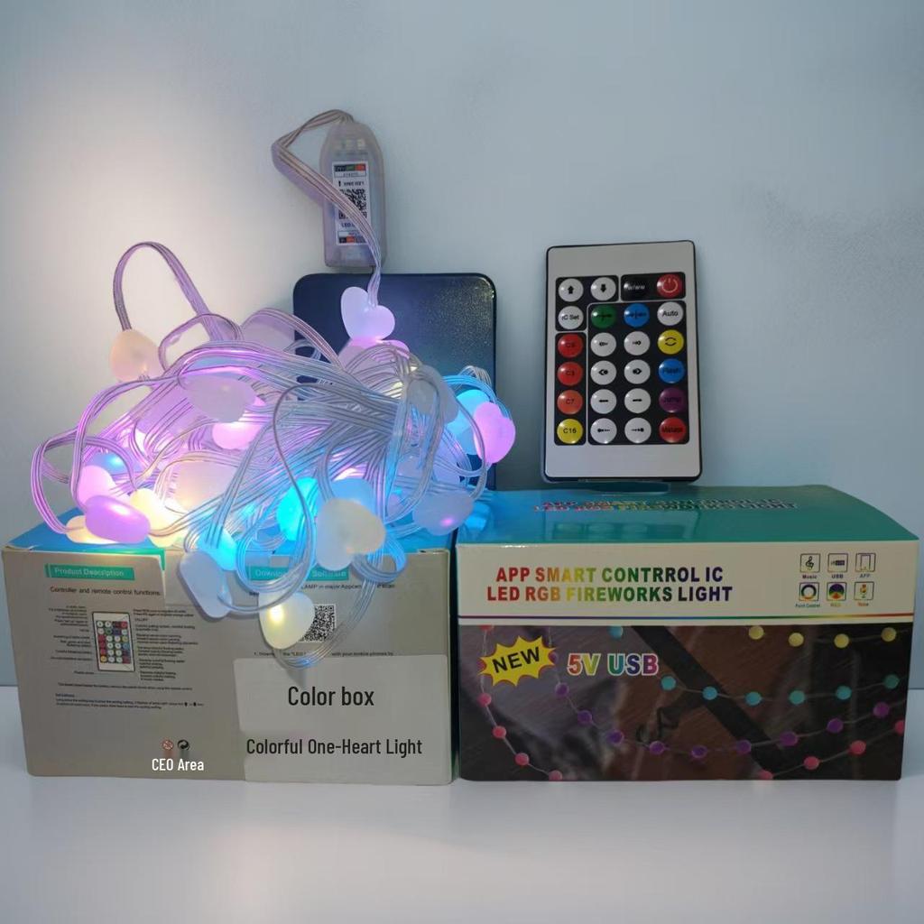Iridescent Star String Lights: USB-Powered Ambient Decor for Outdoor Camping and Holidays