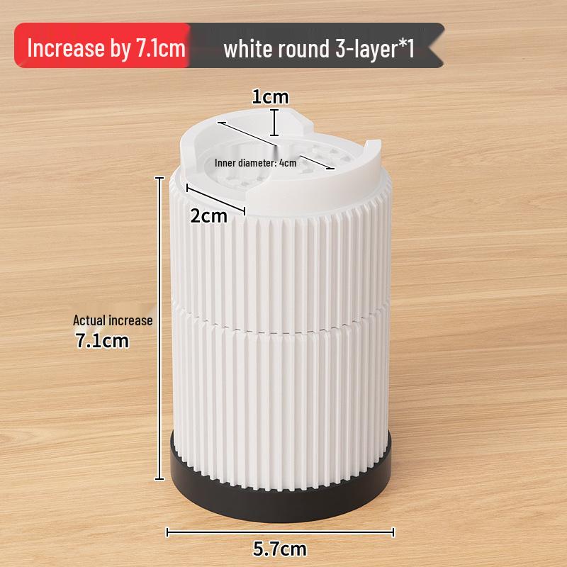 Adjustable Non-Slip Furniture Leg Pads for Moisture-Proof Heightening of Tables and Cabinets.