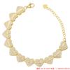 Light Luxury Copper Inlaid Zirconium Heart Splicing Bracelet Necklace Hip-Hop Love Stacking Set Vl602-603