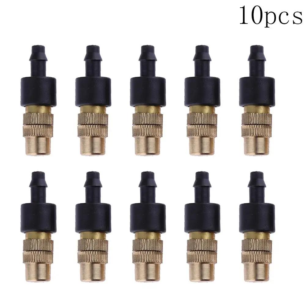

10pcs 4/7PVC Micro Drip Sprinklers Adjustable Green Dripper Nozzle Agricultural Save Water Portable Automatic Irrigation Tools білий