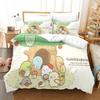 3D Printed Sumikko Gurashi Pattern Comforter Cover with Pillow Cover Bedding Set Single Double Twin Full Queen King Size Bed Set