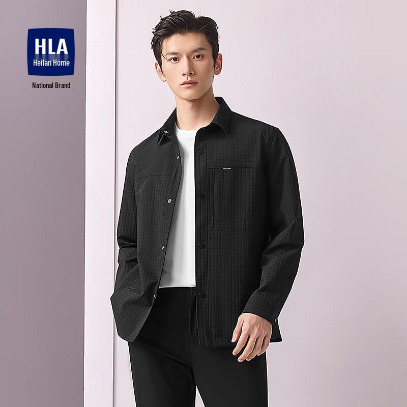 

HLA Men s Workwear Concave Grid Lapel Jacket 170/88A (48)