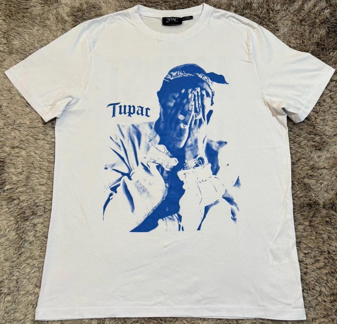 T138 Tupac Me Against The World Pale Blue Cotton T Shirt Unisex XL 2XL