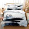 Modern Style Bed Cover Sets 2/3Pcs Print Travel Scenery King Size Bedding Set Quilt Cover With Pillowcases Bed 100% High Quality