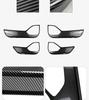 L60 Car Door Kick Mats with Carbon Fiber Texture - Interior Protective Sticker