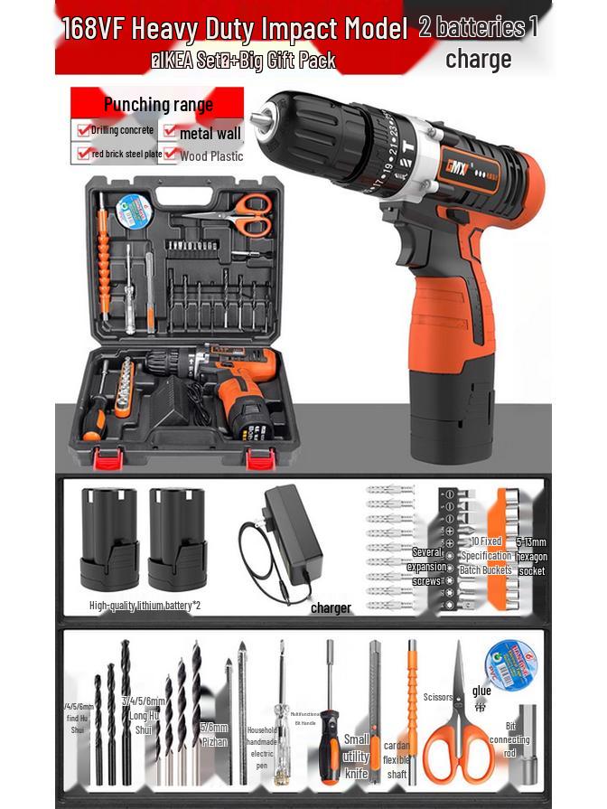 

TURBOSUN 36V Cordless Impact Drill CN plug (adapter included)