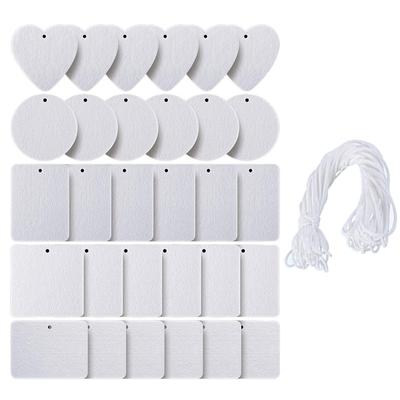 30x Hanging Air Freshener Blank DIY Air Freshener Fragrance Sheet Blank Car Press Felt Polyester Cutting Blanks