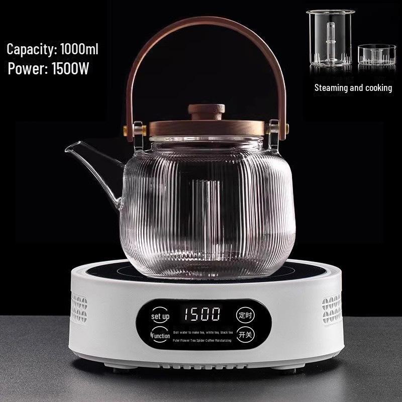 Michu Electric Ceramic Stove Tea Maker: Compact Automatic Water Boiler with Heat Preservation.