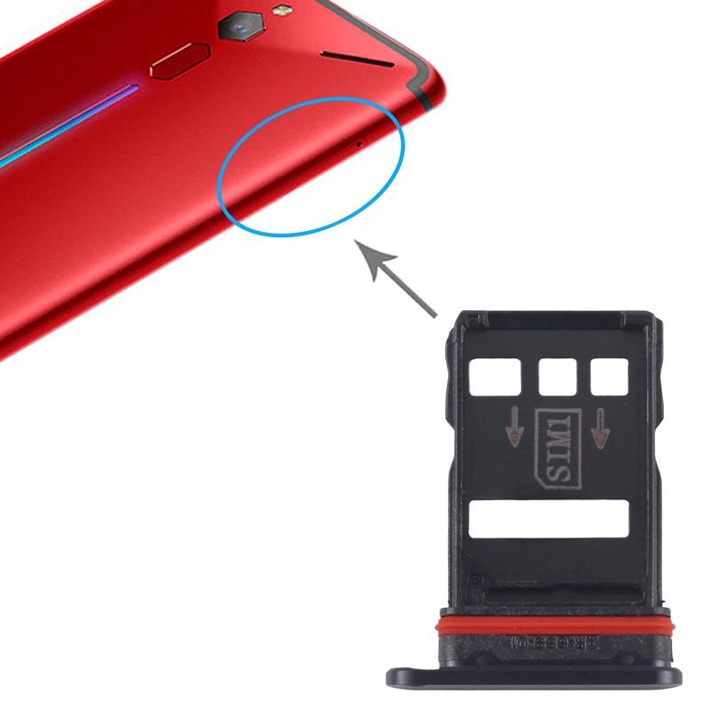 SIM Card Tray + SIM Card Tray for ZTE Nubia RedMagic 6s Pro SIM Card Tray Slot Holder Drawer Phone Spare Part
