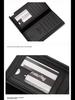 Men's Crocodile Pattern Long Wallet for US Dollar Bills, Customizable for Business Use