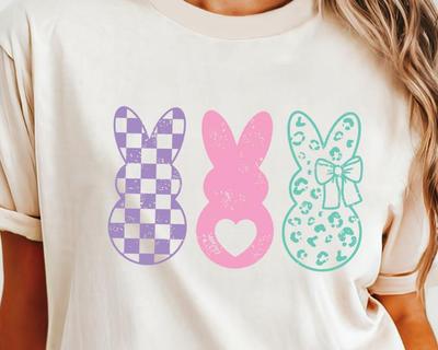 Comfort Colors Retro Peeps Easter Tshirt, Unisex Tee, Holiday Shirt, Pastel Easter Clothing, Gift for Easter, Easter Peeps Tee, Easter Top