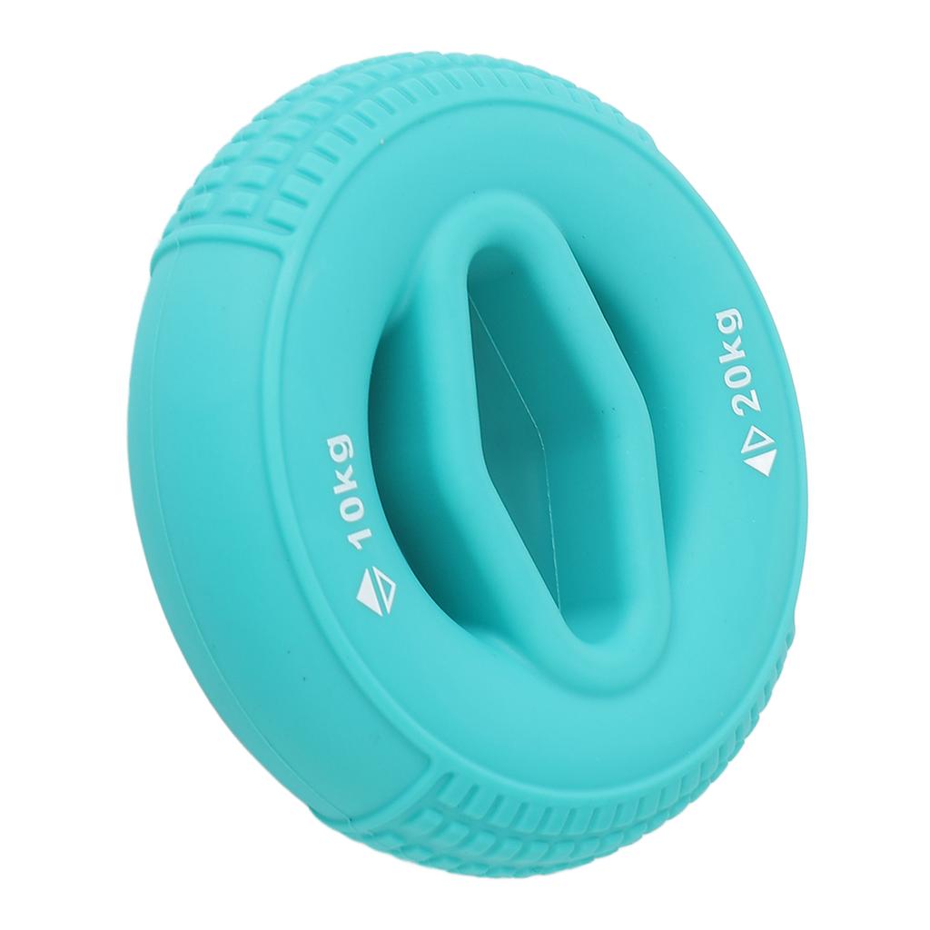 Grip Strength Trainer Ring Silicone Hand Forearm Strengthener Wrist Training Decompression Hollow Grass Green 10?20KG