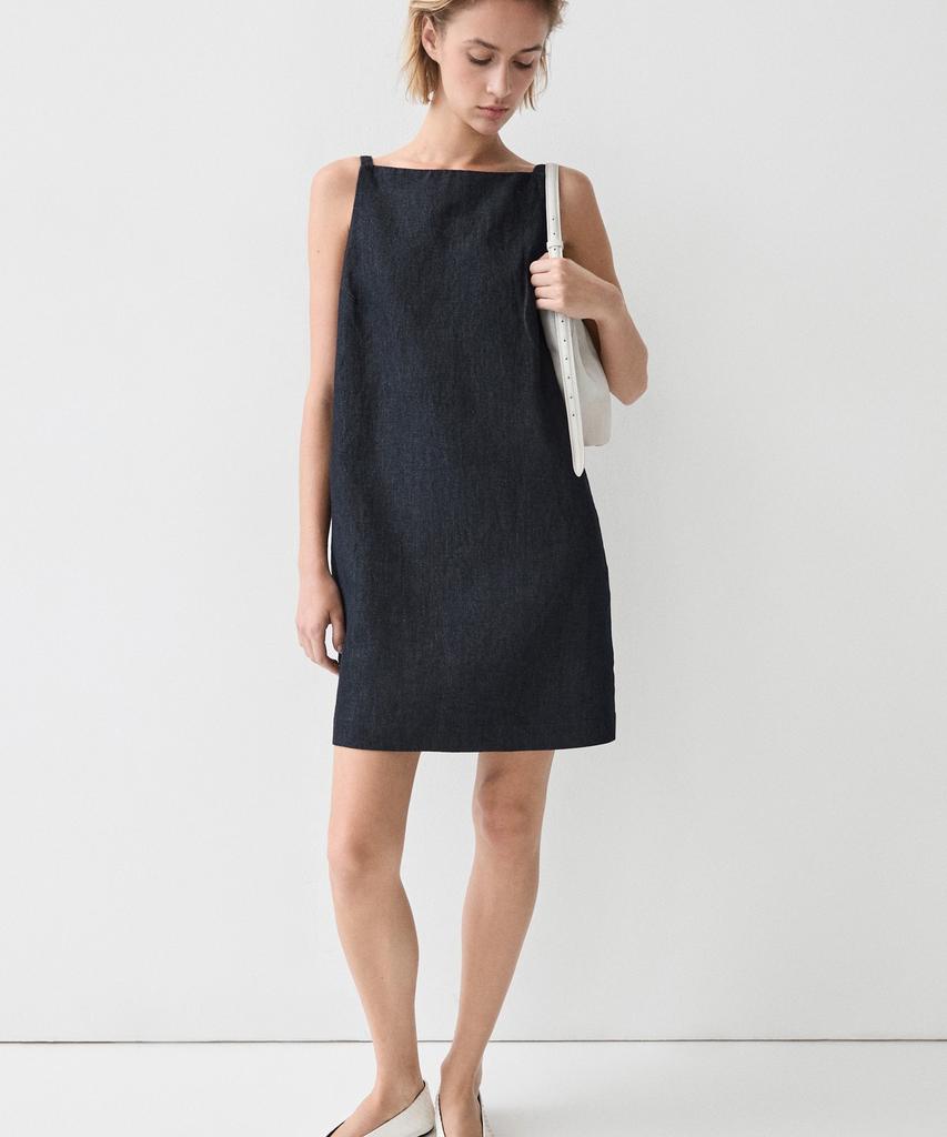 Masimodutti Denim Mini Dress