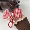 Korean red plaid for Apple AirPods 1 generation protective case pro1 generation new 1st generation wireless bluetooth headset case