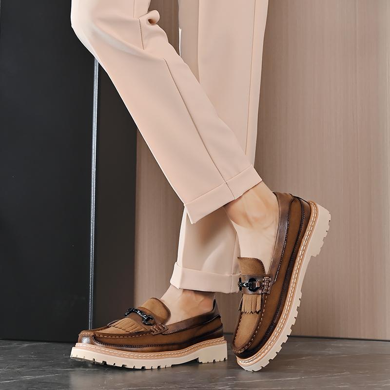 Pánské šaty Business kožené boty Ležérní Slip on Shoes Mokasíny