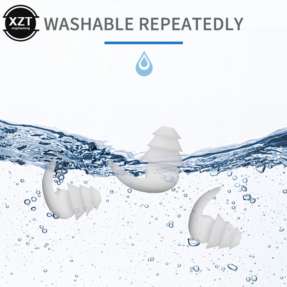 Silicone Soundproof Earplugs Whale-shape Noise Insulation Earmuff Soft Waterproof Sleep Earplugs for Travel Study Ear Protector