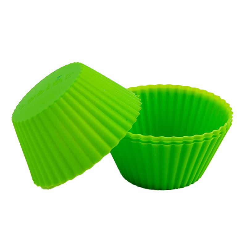 4Pcs Silicone Cake Cup Liner Baking Cup Mold Muffin Round Cakecup Cake Tool