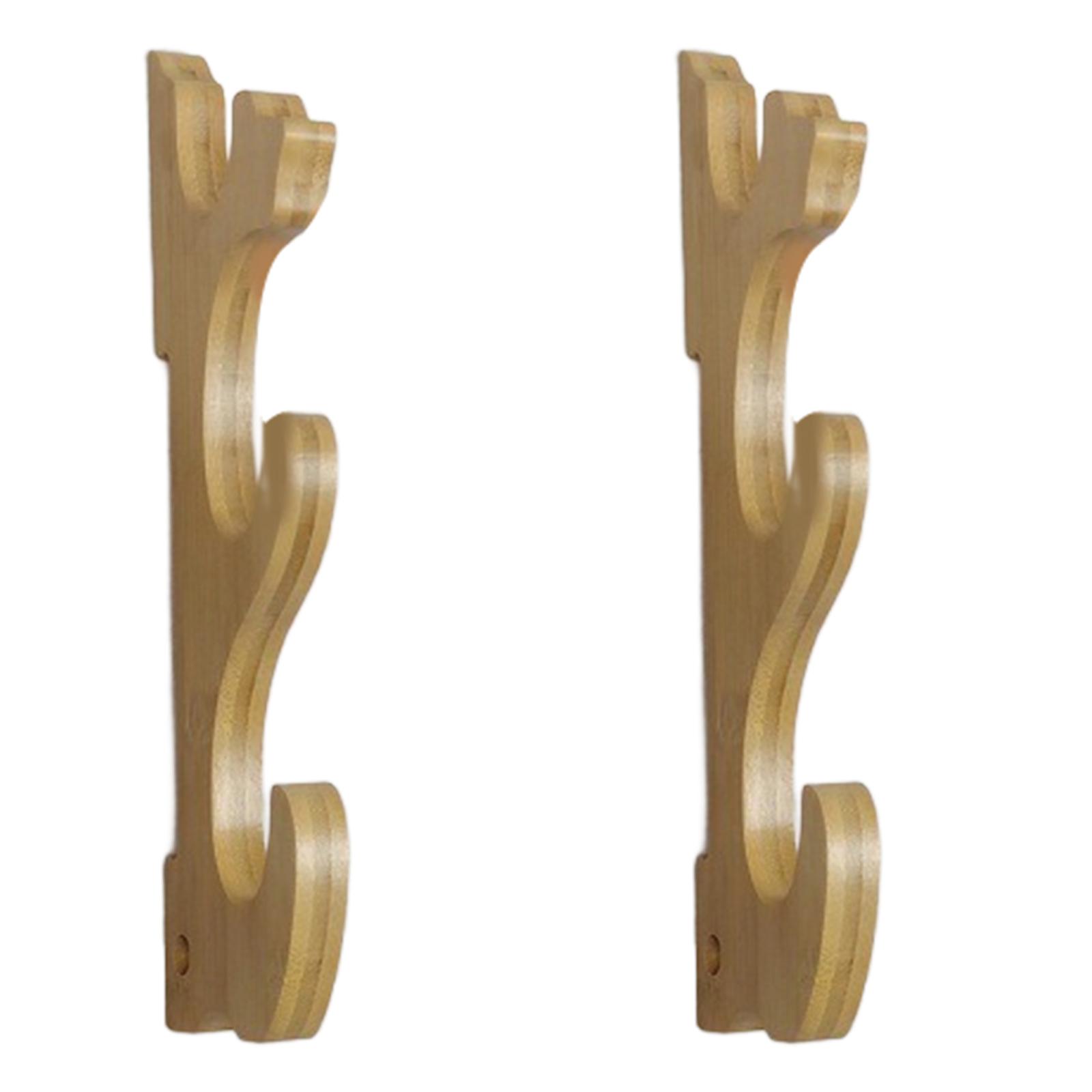 Деревянная настенная подставка для мечей органайзер для рапир подставка для флейт для коллекционеров и любителей домашнего декора 5 1240₽