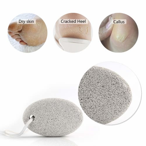 Phogary Natural Pumice Stone for Foot, 2-Piece Lava Pedicure Tool for Feet and Hands, Hard Skin Exfoliation - Natural Foot File, Exfoliation, Removes
