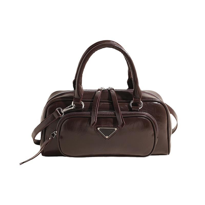 This Year's Popular High-end Foreign-style Bowling Bag Women's 2025 New Handbag Commuter Shoulder Messenger Bag Tide