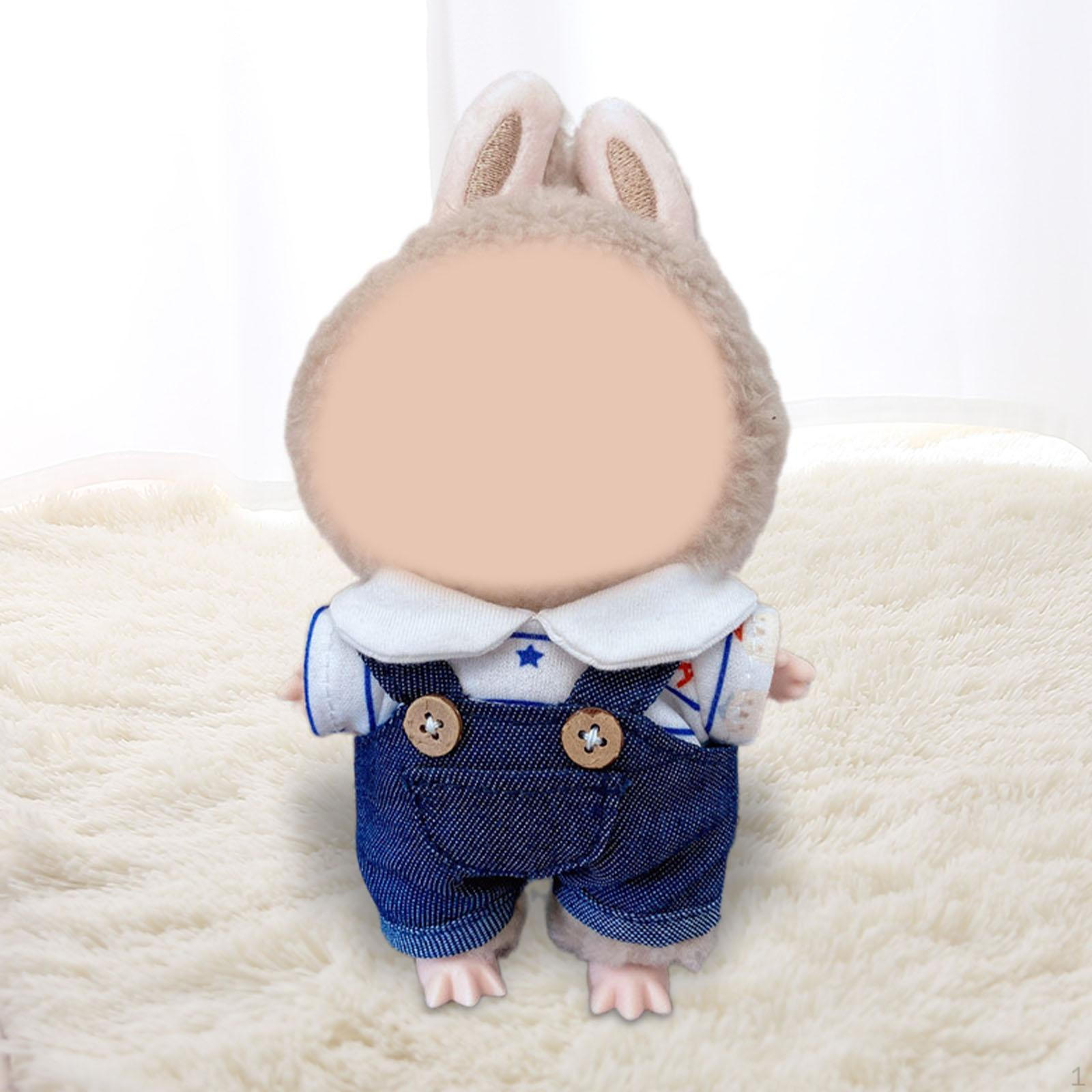 

Adorable Doll Overalls Set for 15cm Dolls no t shirt