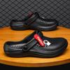 Summer Couple Sandals Large Size Black White Men's Sandals